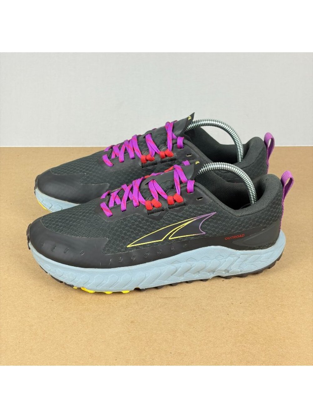 Altra Outroad 2 Trail Running Shoes Womens 7.5 Gray Purple Low Top Lace Up